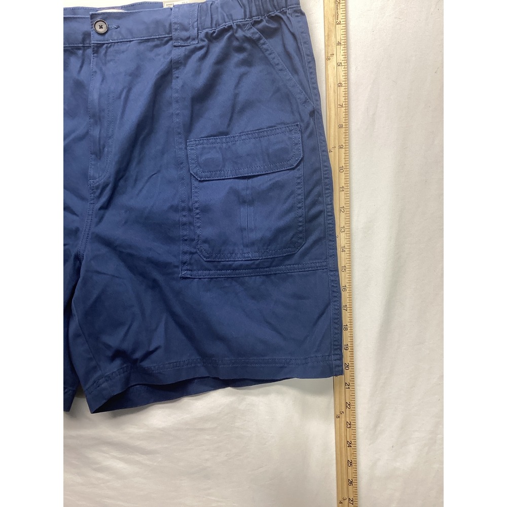 Croft & Barrow Mens Side Elastic Cargo Shorts Navy Blue Size 42 MC01X100RS NWT - Picture 6 of 6